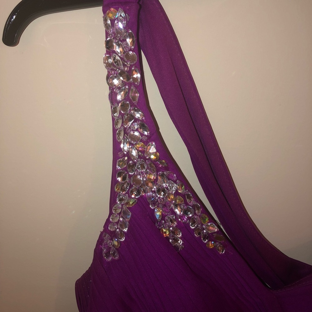 BEAUTIFUL PURPLE Strappy Back Formal Dress - Picture 3 of 8